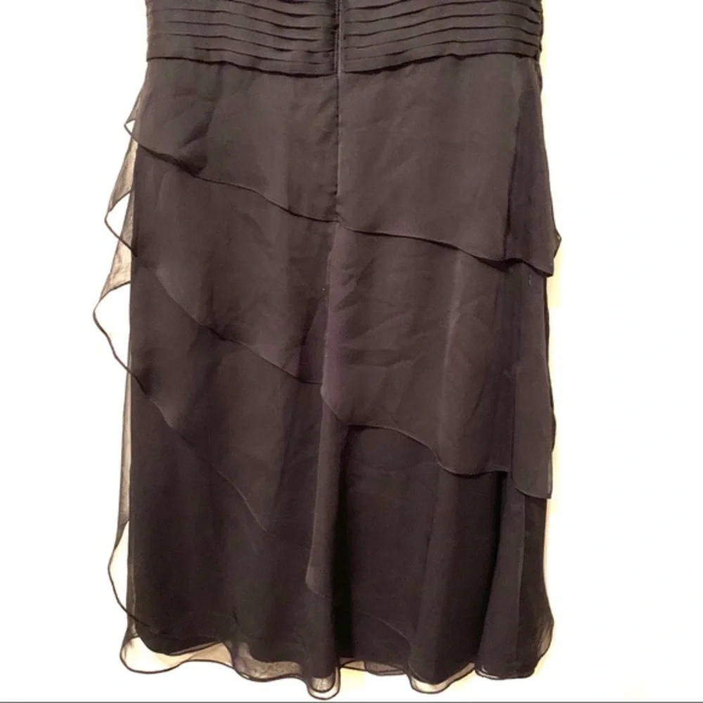 Adrianna Papell Occasions Layered Black Dr… - Picture 5 of 8